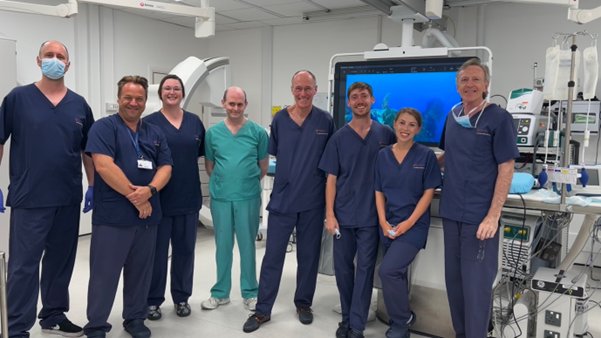 Guy Haywod and heart ablation team